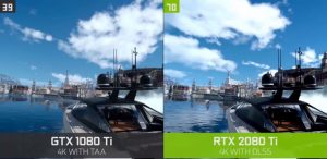 Nvidia compara su tecnología DLSS entre una GTX 1080 Ti y una RTX 2080 ...