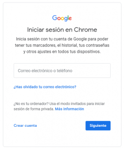 Cómo sincronizar tu cuenta de Google con Chrome