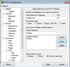 Cómo conectarse a un servidor SSH con Putty
