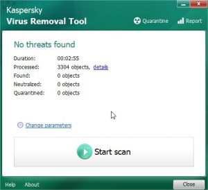 Cómo usar Kaspersky Virus Removal Tool