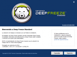 Cómo congelar un disco con DeepFreze